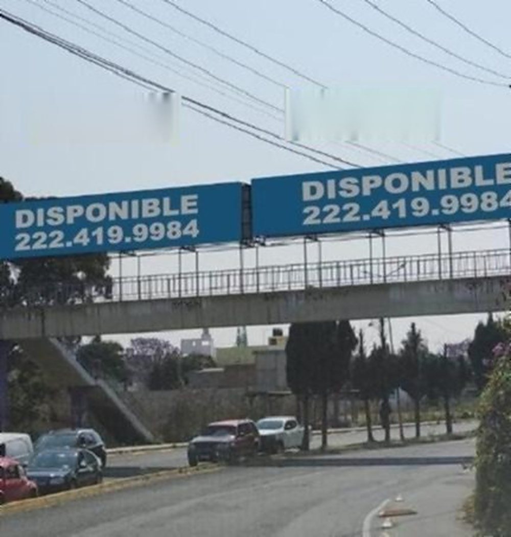 Puente publicitario PUEN-012 en
                      Av. Margaritas – Colonia Mayorazgo